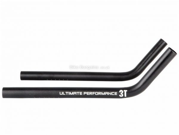 3T Pro Ski Bend Alloy Bar Extensions 305mm, 22mm, Black, Alloy