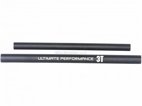 3T Pro Straight Alloy Bar Extensions 305mm, 22mm, Black, Alloy
