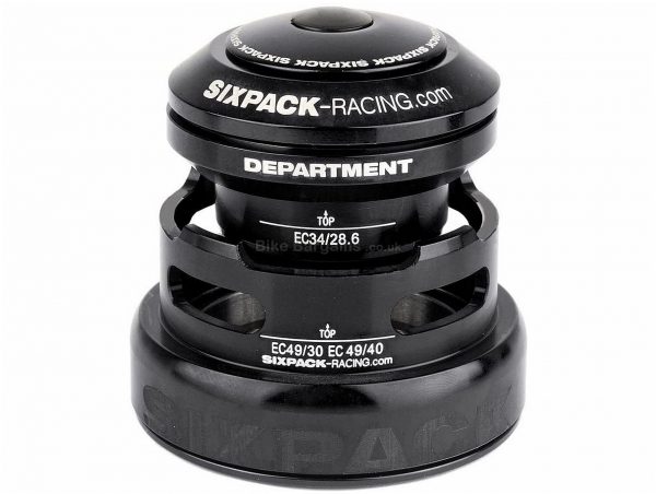 Sixpack Racing Department 2-in-1 Headset 1 1/8", 1.5", Red, 135g, Alloy