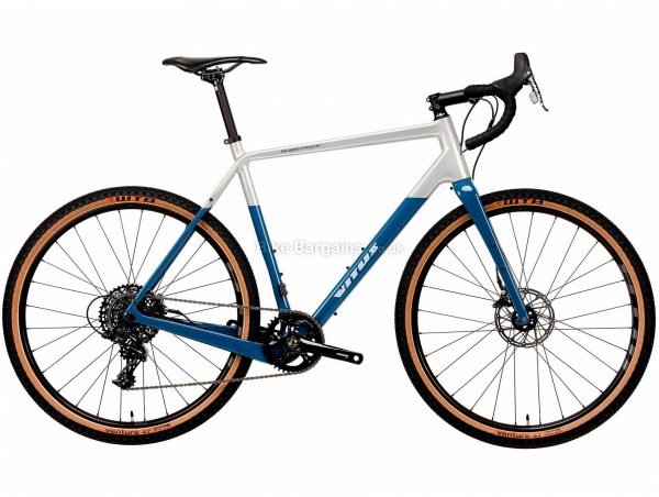Vitus Substance CRS-1 Adventure Gravel Bike 2020 XL, White, Blue, Carbon Frame, 11 Speed, 27.5" Wheels, Single Chainring, Disc Brakes