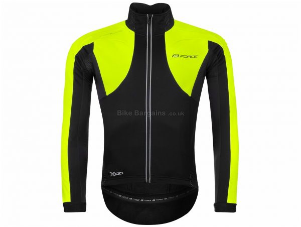 Force X100 Winter Jacket XS, Black, Yellow, Long Sleeve, Polyester
