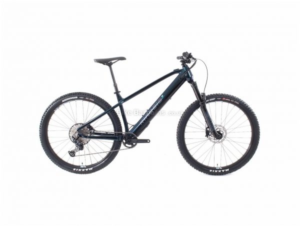 Kinesis Rise Pro Alloy Hardtail Electric Mountain Bike L, Black, Blue, 19.5kg, Alloy Frame, 12 Speed, Disc Brakes, Single Chainring