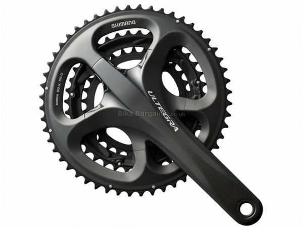 Shimano Ultegra 6703 10 Speed Triple Chainset 175mm, 10 Speed, Black, Triple Chainring, Alloy, 785g