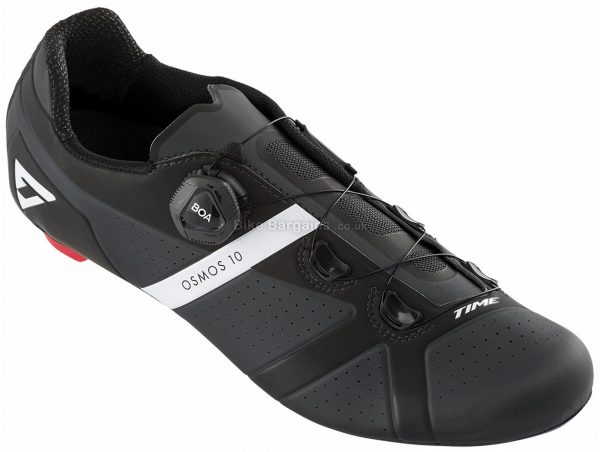 Time Osmos 10 Road Shoes 40,41, Black, White, Men's, Boa Fastening, Weighs 480g, Polyamide, Carbon
