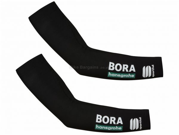Sportful Bora Hansgrohe Pro Team Arm Warmers XL, Black, Men's, Ladies, Polyester, Elastane