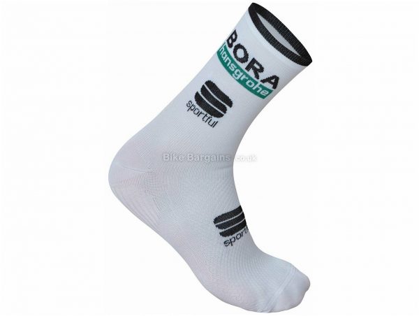 Sportful Bora Hansgrohe Team Race Socks S, White, Men's, Ladies, Polyester, Elastane