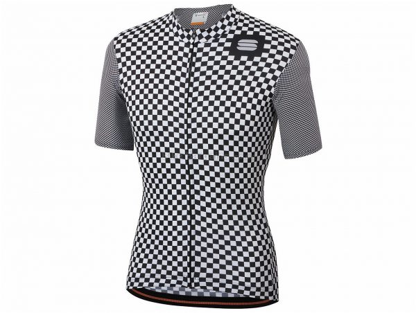 Sportful Checkmate Short Sleeve Jersey S,M,L,XL,XXL,XXXL,XXXXL, White, Blue, Yellow, Pink, Purple, Men's, Short Sleeve, Polyester, Elastane