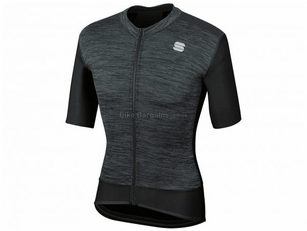 Sportful Supergiara Short Sleeve Jersey L, Black, Blue, Men's, Short Sleeve, Polyester, Elastane
