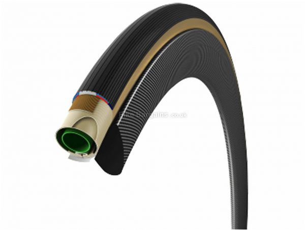 Vittoria Corsa Control G+ Isotech Tubular Tyre 700c, 30c, Black, Brown, Kevlar Bead
