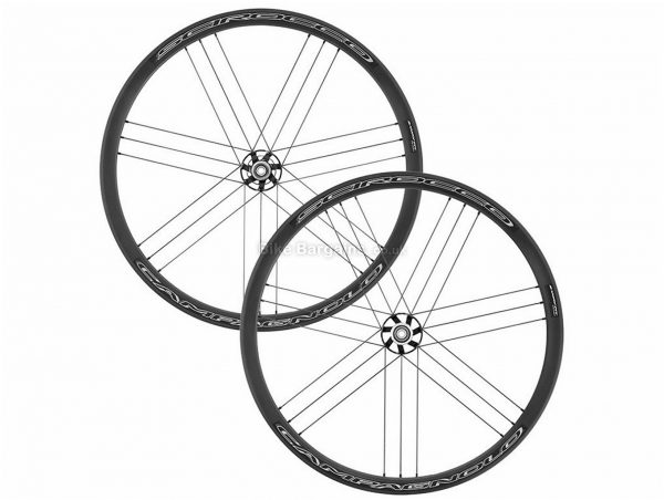 Campagnolo Scirocco C17 Disc Clincher Road Wheels 700c, 10,11 Speed, Black, Front & Rear, 1.755kg, Alloy