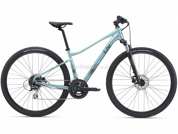 Giant Liv Rove 3 Dd Ladies Sports Alloy City Bike 2021 M, Turquoise, Alloy Frame, 16 Speed, Disc Brakes, 700c Wheels, Double Chainring