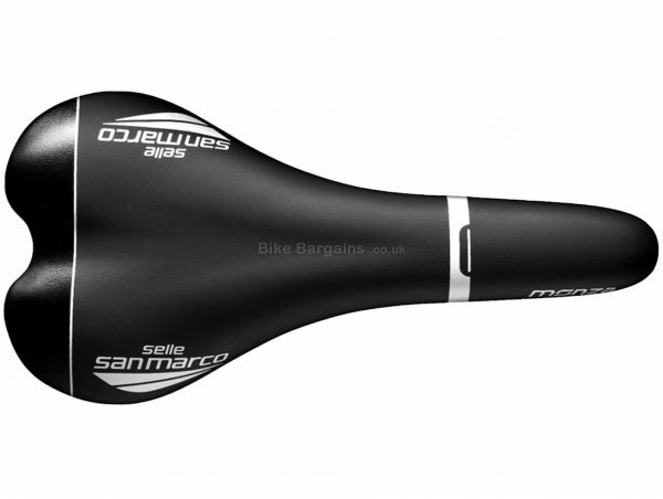Selle San Marco Monza Full-Fit Dynamic Road Saddle S, Black, 278mm, 131mm, 190g, Manganese