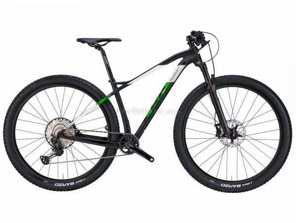 Wilier 101X NX Carbon Hardtail Mountain Bike M, Black, Green, White, Carbon Frame, 29" wheels, Hardtail, Front Suspension, 12 Speed, Single Chainring, Disc