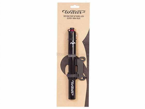 Wilier MTB Mini Pump 80psi, Black, Mini Pump, Alloy