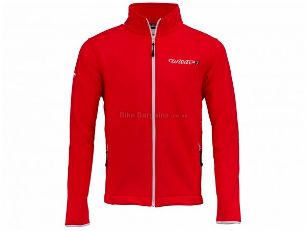 Wilier Windstop Casual Jacket XL, Red, Men's, Long Sleeve, Polyester, Polyamide, Elastane, Polyurethane