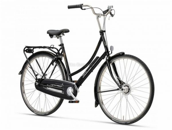 Batavus London Vintage Ladies Steel City Bike 2020 50cm,58cm, Black, Steel frame, 7 Speed, 700c wheels, Caliper Brakes, Single Chainring, Rigid Frame