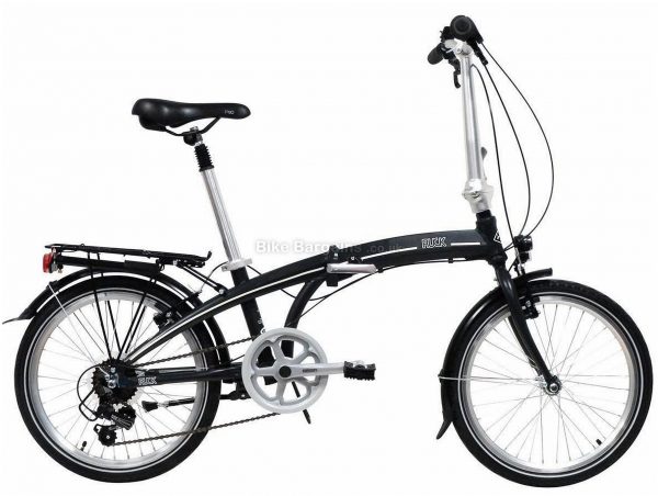 Freespirit Ruck 20w Steel Folding City Bike 2020 M, Black, Steel Frame, 20" Wheels, 7 Speed, Caliper Brakes, Rigid Frame, Single Chainring