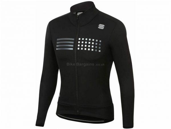 Sportful Tempo Jacket M, Black, Green, Red, Men's, Long Sleeve, Polyester, Elastane