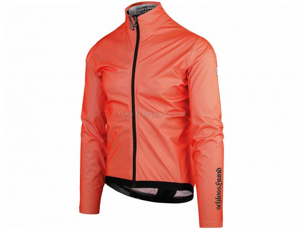 Assos Schlosshund Equipe RS Jacket XS, Orange, Men's, Long Sleeve, Zip Closure, 2 rear pockets, Windproof, Waterproof, Breathable, 170g, Polyester, Polyamide, Elastane