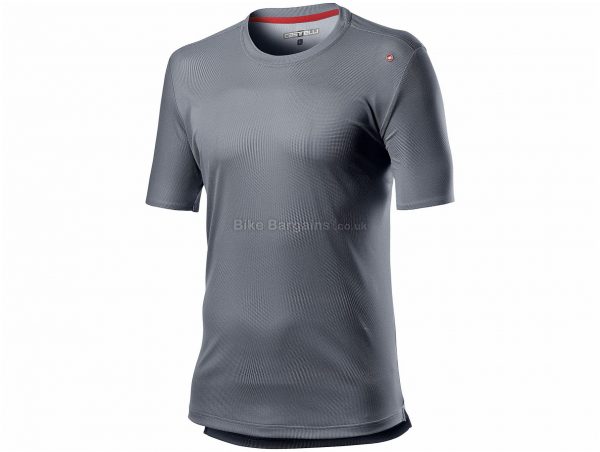 Castelli Tech T-Shirt S, Grey, Men's, Short Sleeve, Polyester