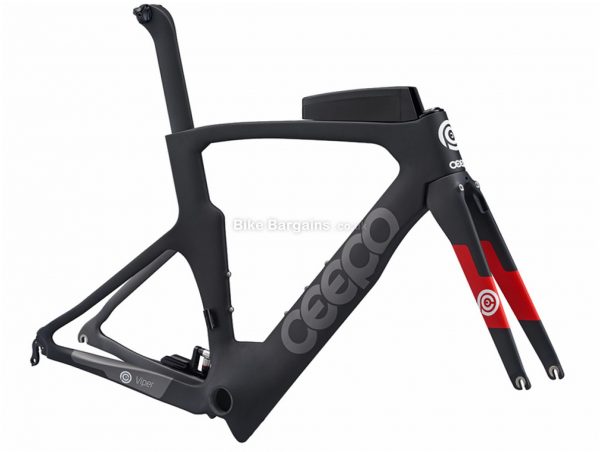 Ceepo Viper Carbon Triathlon Frame M,XL, Black, Red, Grey, 700c, Carbon Frame, Caliper Brakes