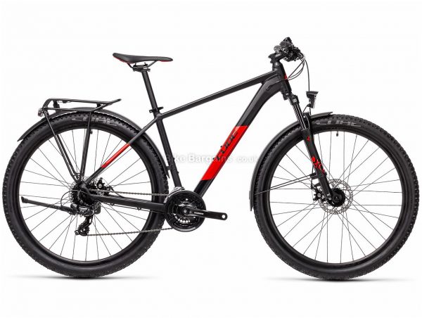 Cube Aim 27.5 Allroad Alloy Hardtail City Bike 2021 14", Black, Red, Turquoise, Yellow, Alloy Frame, 24 Speed, 27.5" Wheels, Disc Brakes, Tourney Drivetrain, Triple Chainring, 17.1kg