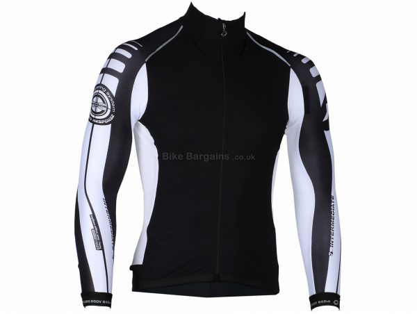 Assos IJ Intermediate S7 Ladies Long Sleeve Jersey L,XL, Black, White, Long Sleeve, 3 rear pockets, Zip