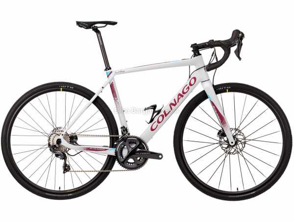 Colnago EGRV Disc Carbon Gravel Electric Bike 2020 49cm, White, Grey, Red, Carbon Frame, 22 Speed, Ultegra, 700c Wheels, Disc Brakes, Double Chainring