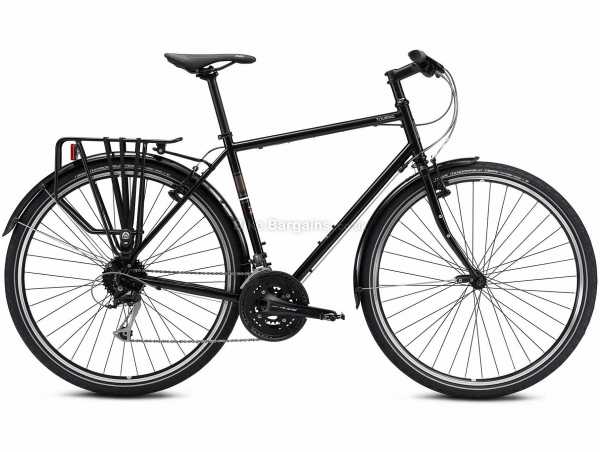 Fuji Touring Ltd Steel Road Bike 2021 54cm, Black, Steel Frame, 27 Speed, Alivio, 700c Wheels, Caliper Brakes, Triple Chainring