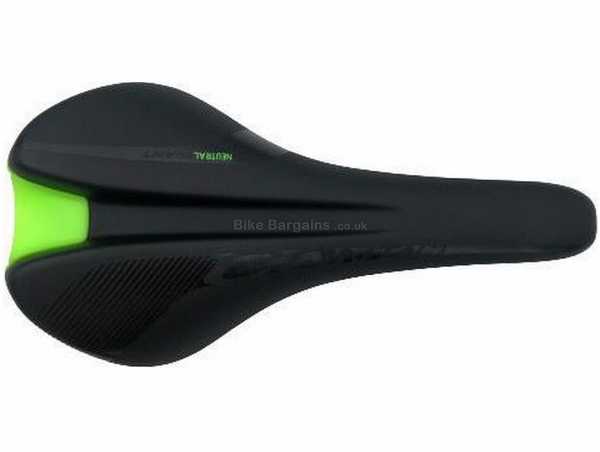 Giant Contact Neutral Off Saddle 312g, 270mm, 140mm, Black, Yellow, Green, Unisex, Steel Rails, Road / MTB
