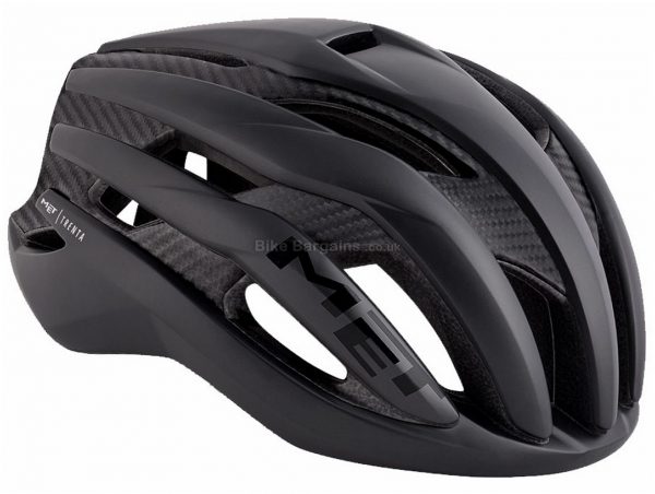 MET Trenta 3K Carbon Road Helmet S, Black, White, Grey, 19 vents, 215g