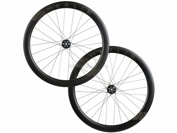 Merlin CDR-1 Carbon Clincher Disc Road Wheels 700c, 10-11 Speed, Black, Carbon Rims, Disc, 1.825kg