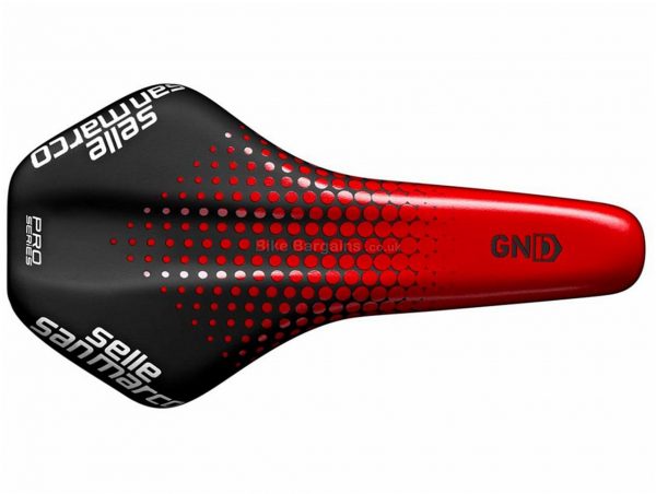 Selle San Marco GND Pro MTB Saddle 262mm, 135mm, Red, Black, White, Carbon, 205g