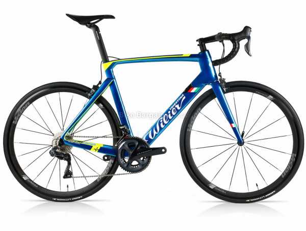 Wilier Cento 10 Air Ultegra Di2 Carbon Road Bike 2021 XL, Blue, Yellow, Carbon Frame, Ultegra, 22 Speed, 700c Wheels, Caliper Brakes, Rigid, Double Chainring