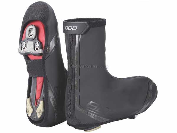 BBB BWS-03 WaterFlex Overshoes XS, Black, Waterproof, Zip, Velcro, Unisex