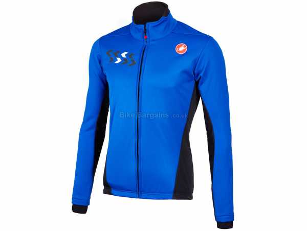 Castelli Velocissimo ROS Jacket M, Grey, Blue, Green, Men's, Long Sleeve, Zip, Windproof, Breathable, Polyester