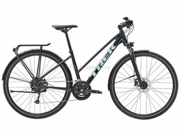 Trek Dual Sport 3 Stagger Equipped Ladies Alloy City Bike 2021 XL, Blue, Alloy Frame, Alivio & Acera 18 Speed, Disc Brakes, 700c Wheels, Double Chainring