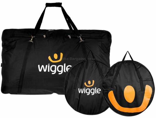 Wiggle Complete Bike and Wheels Bags 125cm,80cm,22cm, Black, PVC, Nylon, 6.7kg