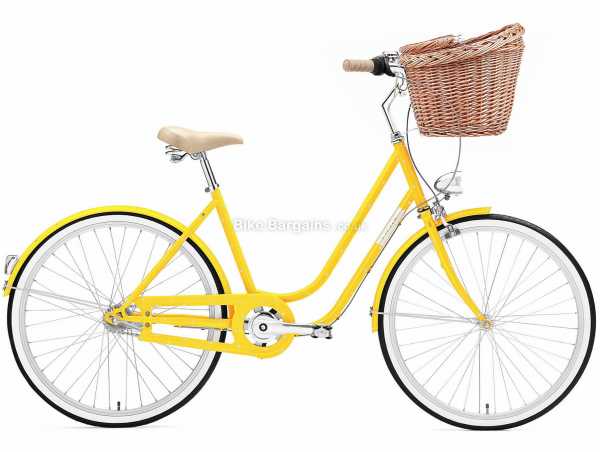 Creme Molly Ladies Alloy City Bike 2021 S,M, White, Yellow, Blue, Alloy Frame, Nexus 3 Speed, 16kg, 26" Wheels, Caliper Brakes, Single Chainring