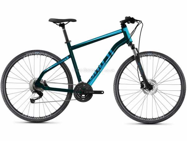 Ghost Square Cross Base AL U Alloy Urban City Bike 2021 S,M,L,XL - some are extra, Turquoise, Alloy Frame, Alivio 27 Speed, 14.5kg, 29" Wheels, Disc Brakes, Triple Chainring