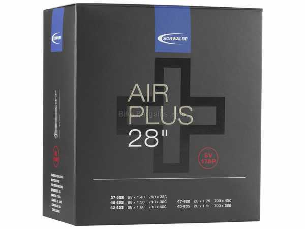 Schwalbe Air Plus SV17AP 700c Inner Tube 700c, Black, Presta, Butyl