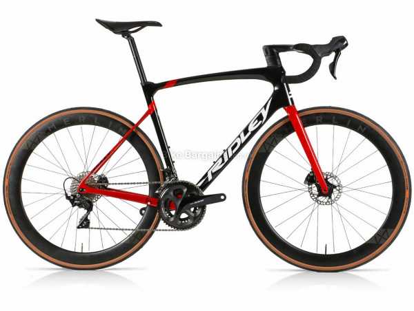 Ridley Fenix SLC 105 Carbon Road Bike 2021 L, Black, Red, Carbon Frame, 700c Wheels, 11 Speed, 105, Disc Brakes, Double Chainring, Rigid