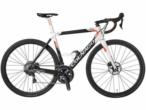 Colnago E64 Disc Carbon Electric Road Bike 2021 52cm, Black, White, Orange, Carbon Frame, 700c Wheels, Ultegra 22 Speed, Disc Brakes, Double Chainring, 12kg