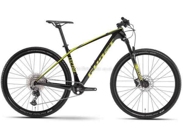 Ghost Lector Base Carbon Hardtail Mountain Bike 2021 XL, Black, Yellow, Carbon Frame, 29" Wheels, Deore, XT 12 Speed, Disc Brakes, Single Chainring, 12kg