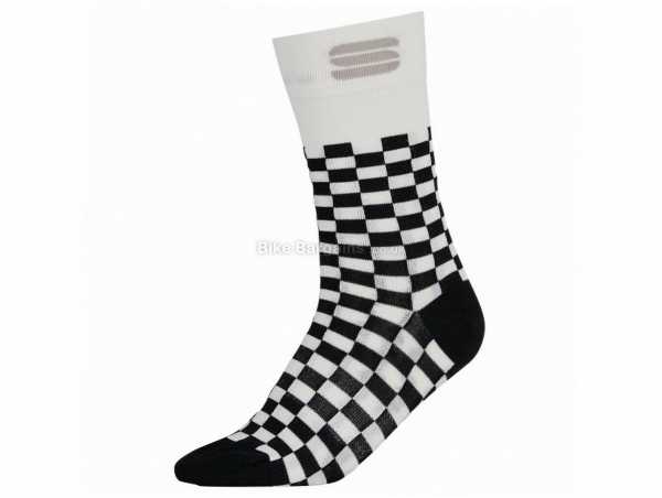 Sportful Checkmate Socks S,M,L,XL, White, Black, Pink, Red, Yellow