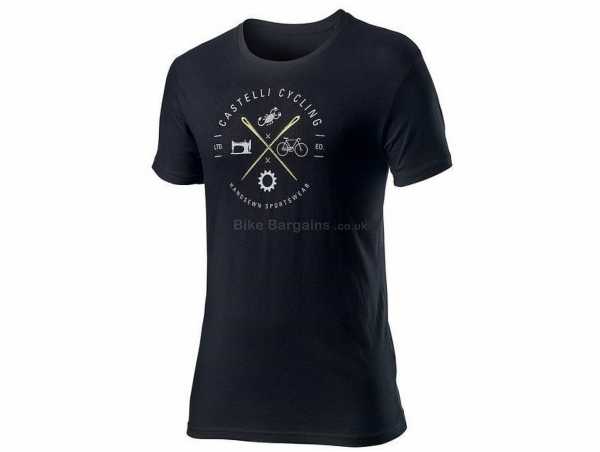Castelli Sarto T-Shirt 2020 S, Red, Grey, Blue, Short Sleeve, Cotton Construction