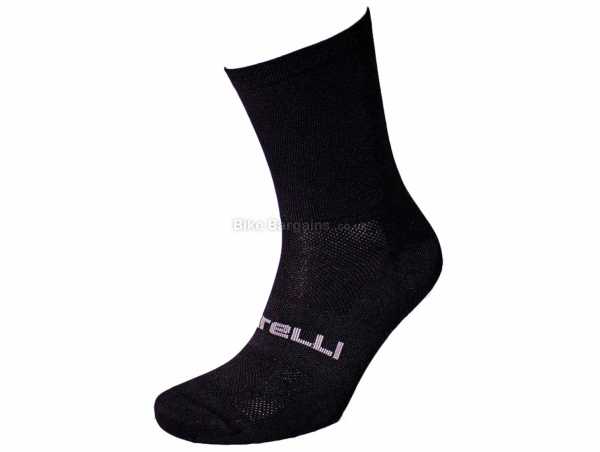 Castelli World Champs Rosso Corsa Socks S,M,L,XL,XXL, Black, Blue, Green, Red, Yellow, White, Polyester & Elastane Construction