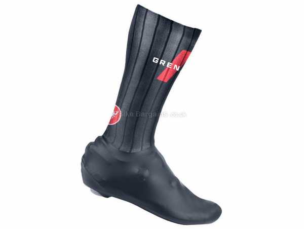 Castelli Ineos Grenadiers Fast Feet TT Overshoes XL, Blue, Red, Unisex, Polyester, Elastane, Silicone