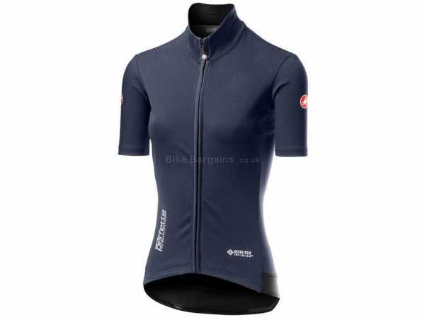 Castelli Perfetto RoS Light Ladies Short Sleeve Jersey 2020 XL, Blue, Short Sleeve, 2 rear pockets, Zip Fastening, Polyester & Elastane Construction