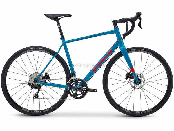 Fuji Sportif 1.1 Disc Alloy Road Bike 2021 58cm, Blue, Red, Alloy Frame, 700c Wheels, 105 22 Speed Drivetrain, Disc Brakes, Rigid Frame & Fork, Double Chainring, 10.08kg